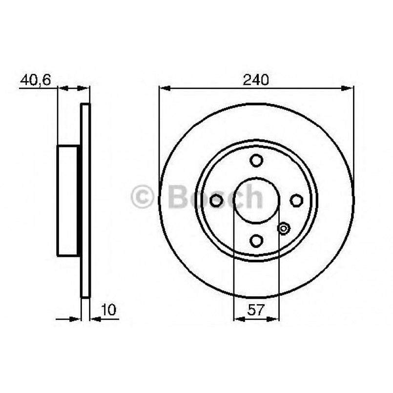 0986478731 BOSCH Гальмівний диск BD644