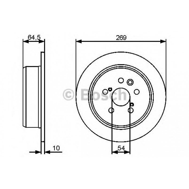 0986479483 BOSCH Гальмівний диск BD1341