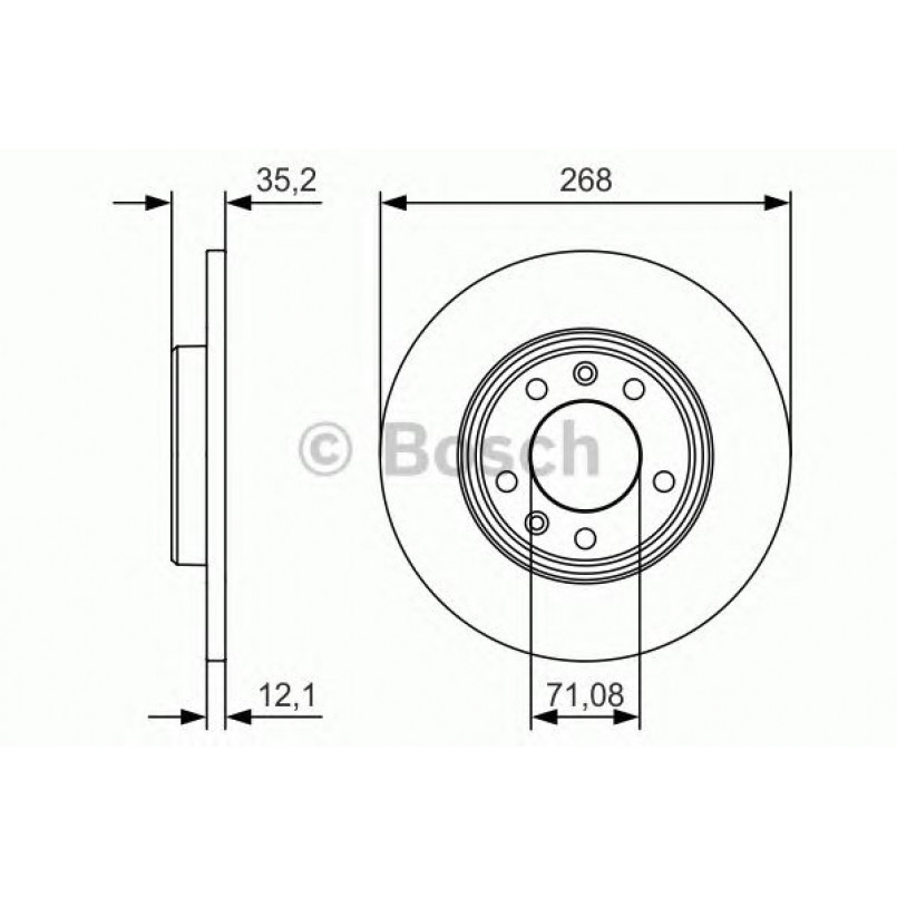 0986479C24 BOSCH Гальмівний диск BD2163