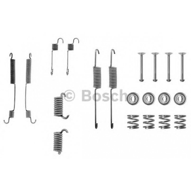 1987475034 BOSCH Монтажний комплект задніх гальмівний колодок