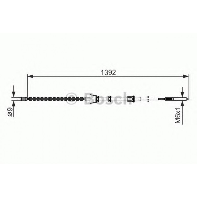 1987477680 BOSCH Трос ручного гальма