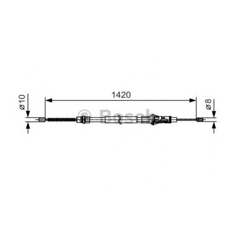 1987482013 BOSCH Трос ручного гальма