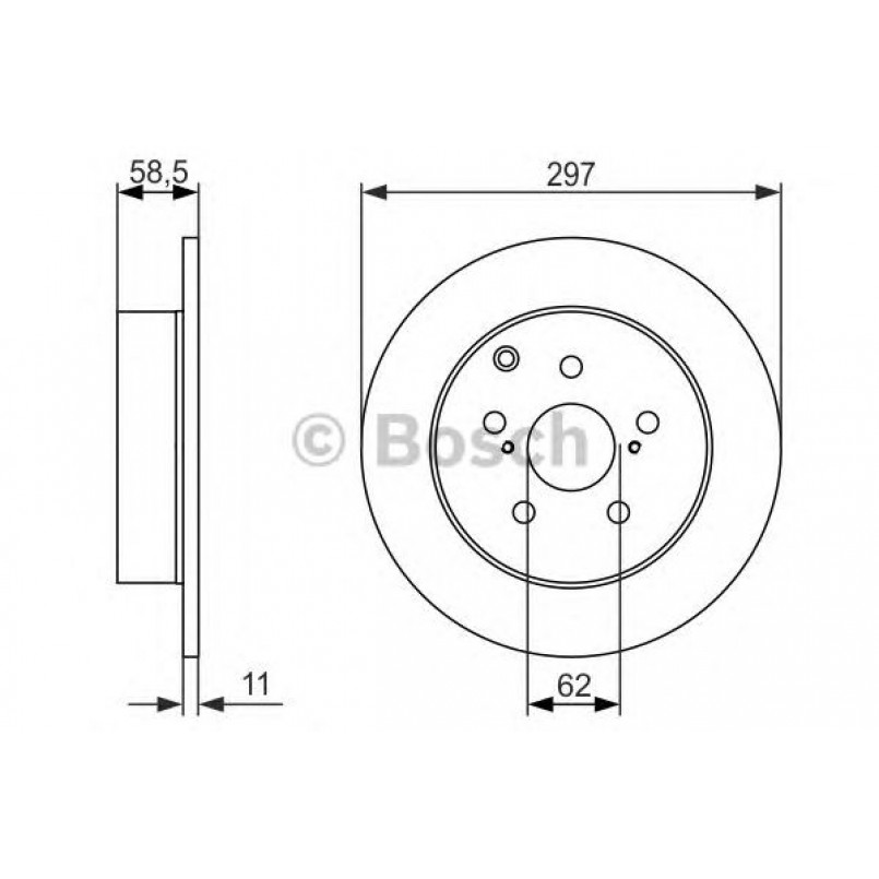 0986479574 BOSCH Гальмівний диск BD1417