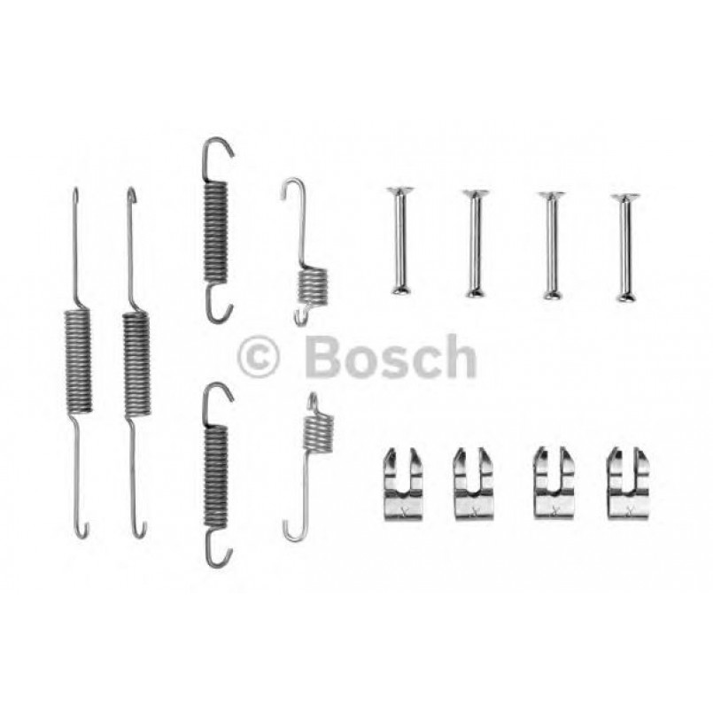 1987475118 BOSCH Монтажний комплект задніх гальмівний колодок