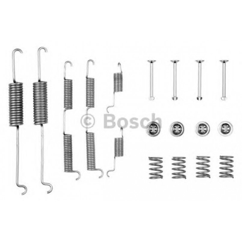 1987475127 BOSCH Монтажний комплект задніх гальмівний колодок
