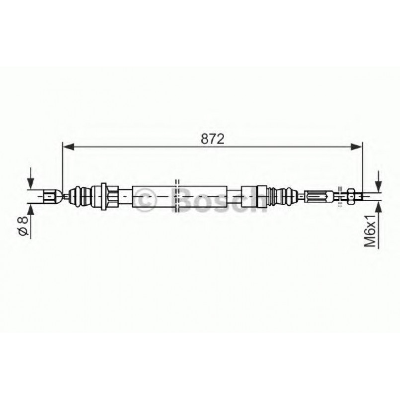 1987477149 BOSCH Трос ручного гальма