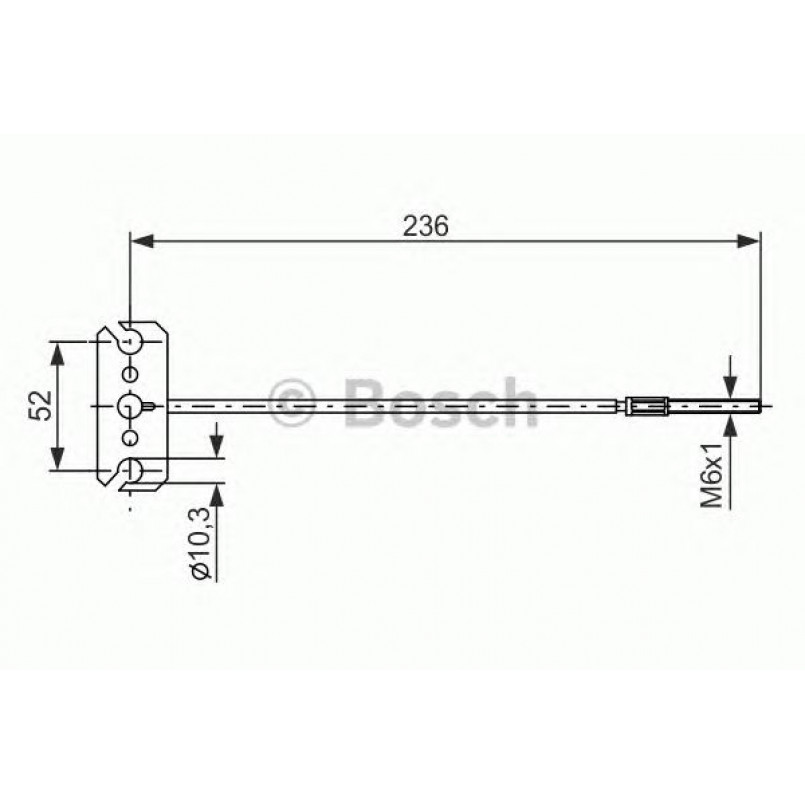 1987477226 BOSCH Трос ручного гальма