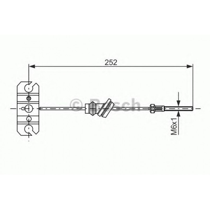 1987477503 BOSCH Трос ручного гальма
