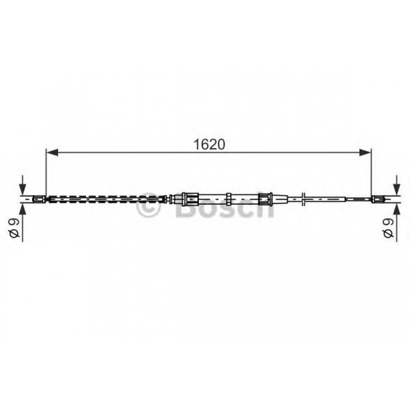 1987477704 BOSCH Трос ручного гальма