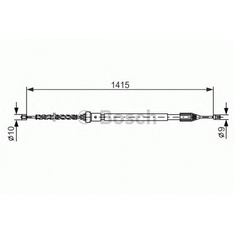 1987477782 BOSCH Трос ручного гальма