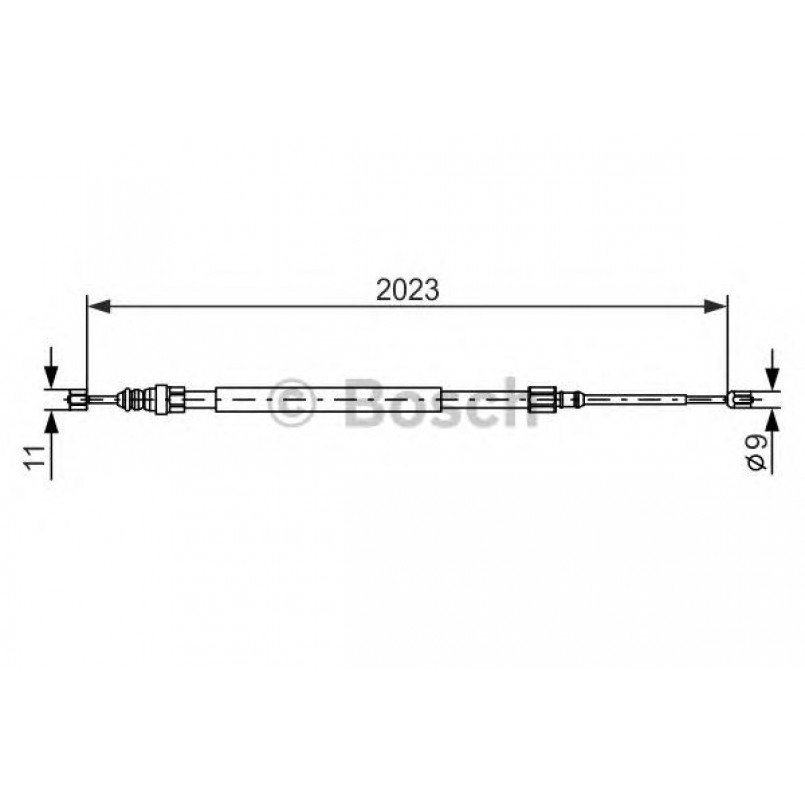 1987477786 BOSCH Трос ручного гальма