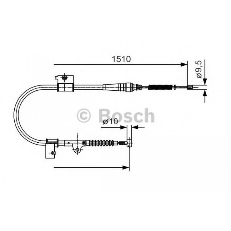 1987482050 BOSCH Трос ручного гальма