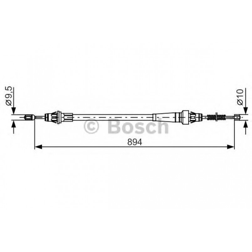 1987482365 BOSCH Трос ручного гальма