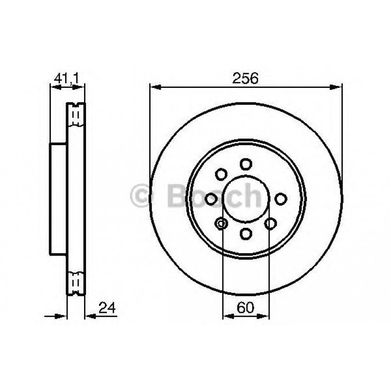 0986478286 BOSCH Гальмівний диск BD231