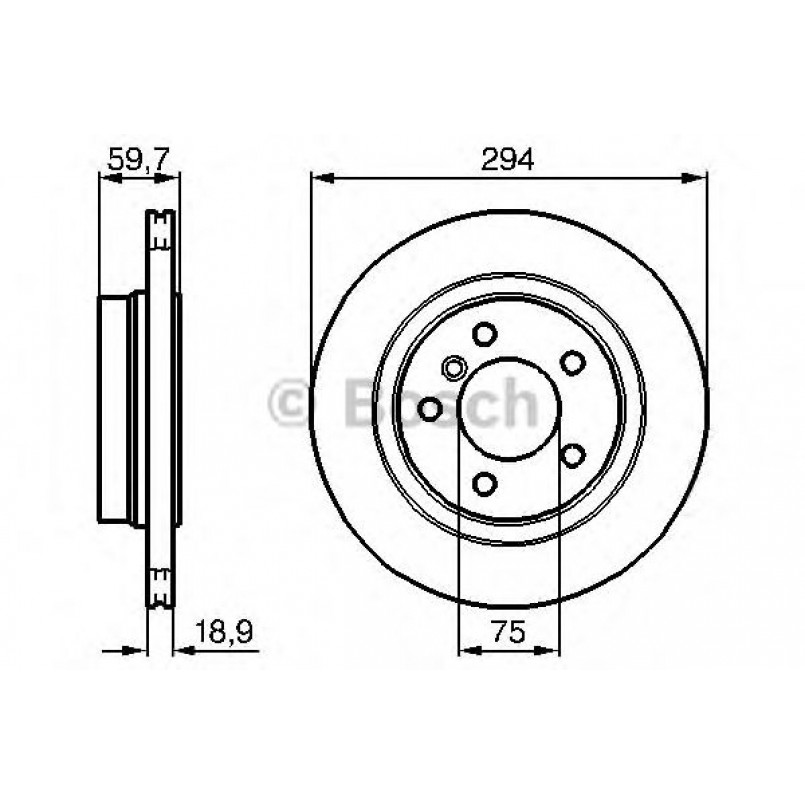 0986478570 BOSCH Гальмівний диск BD492