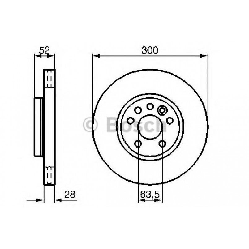0986479261 BOSCH Гальмівний диск BD1139