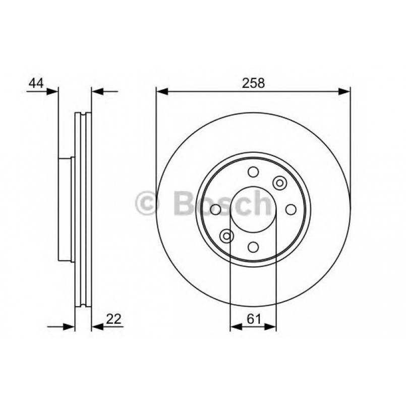 0986479C17 BOSCH Гальмівний диск BD2117