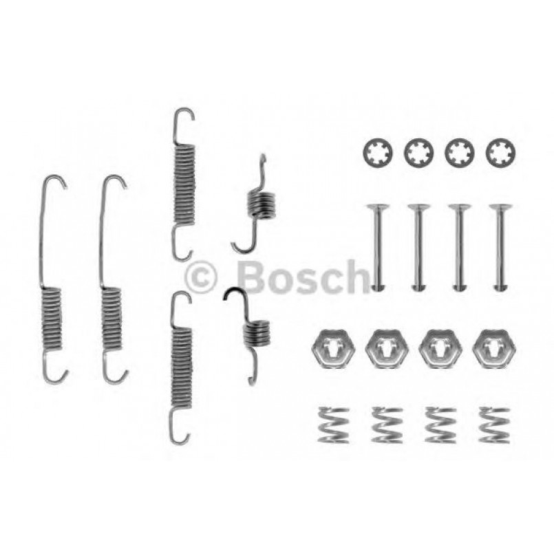 1987475161 BOSCH Монтажний комплект задніх гальмівний колодок
