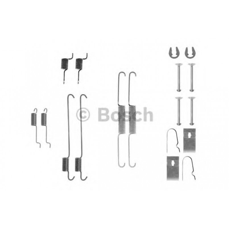 1987475290 BOSCH Монтажний комплект задніх гальмівний колодок