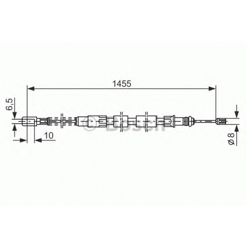 1987477040 BOSCH Трос ручного гальма