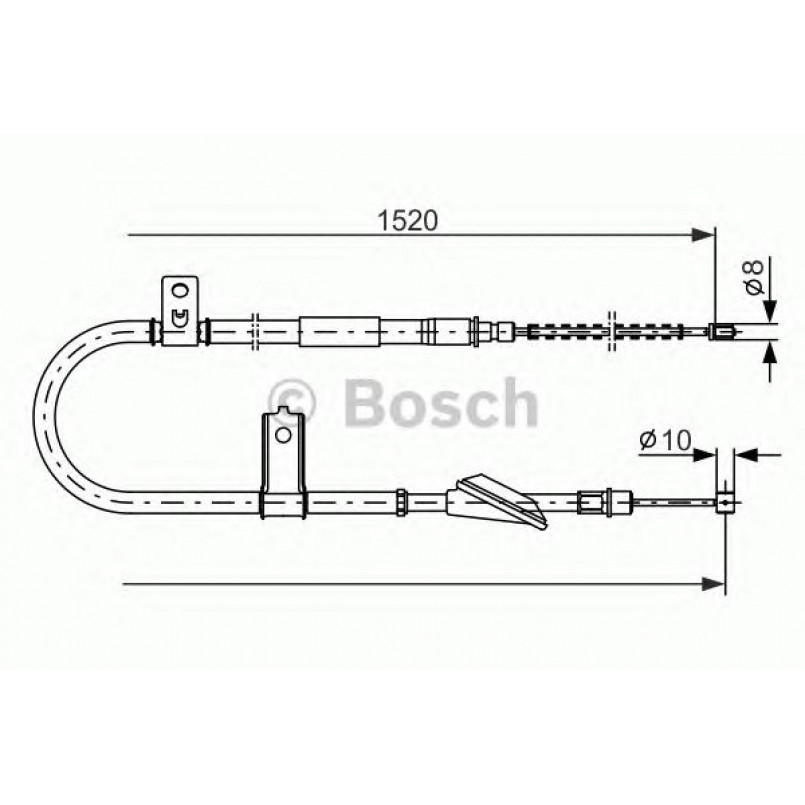 1987477613 BOSCH Трос ручного гальма