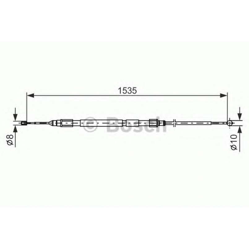 1987477950 BOSCH Трос ручного гальма