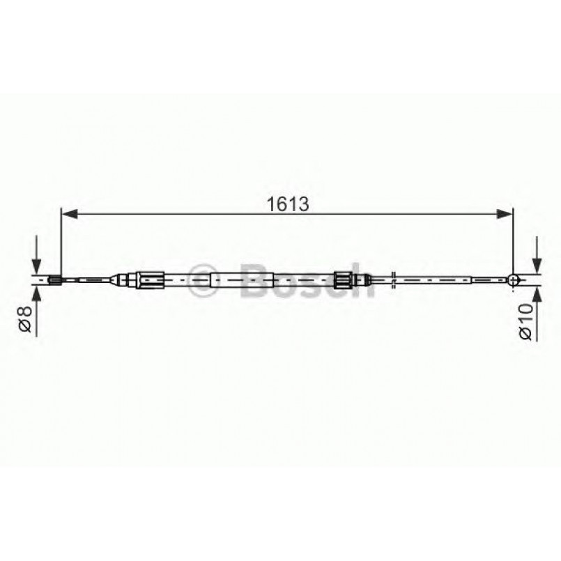 1987477987 BOSCH Трос ручного гальма