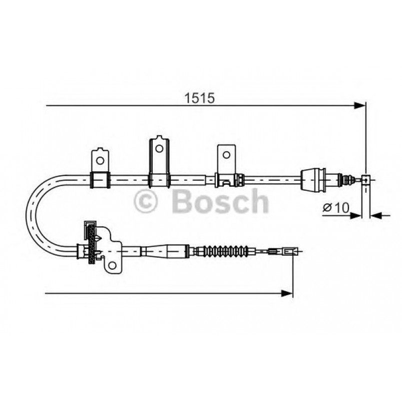 1987482098 BOSCH Трос ручного гальма
