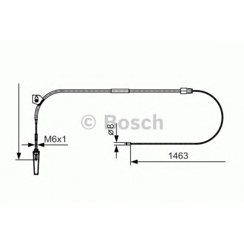 1987482130 BOSCH Трос ручного гальма