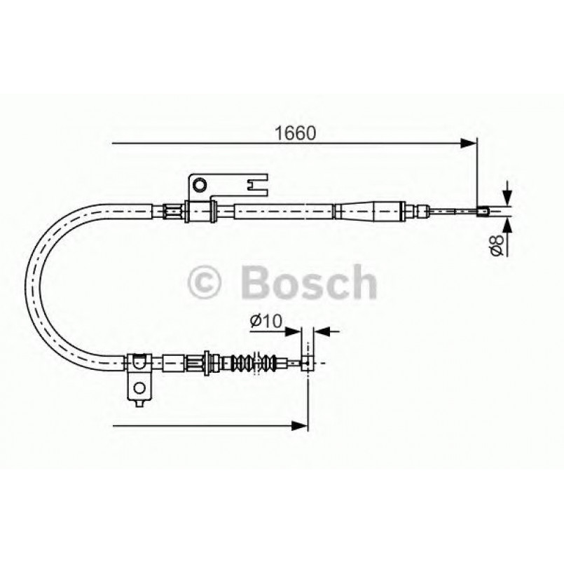 1987482153 BOSCH Трос ручного гальма