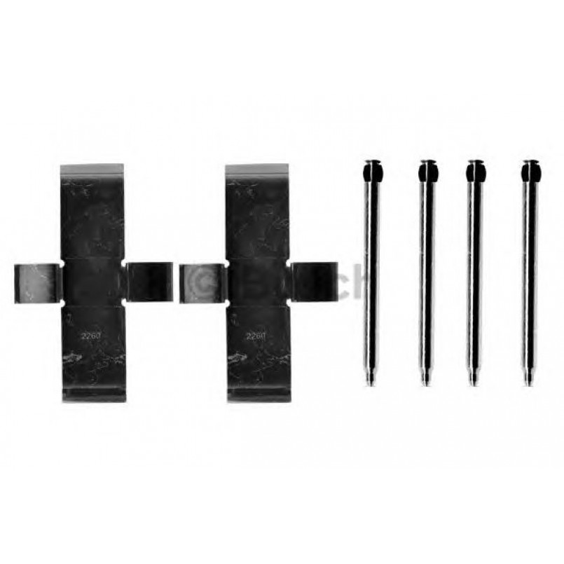 1987474002 BOSCH Монтажний комплект гальмівних колодок