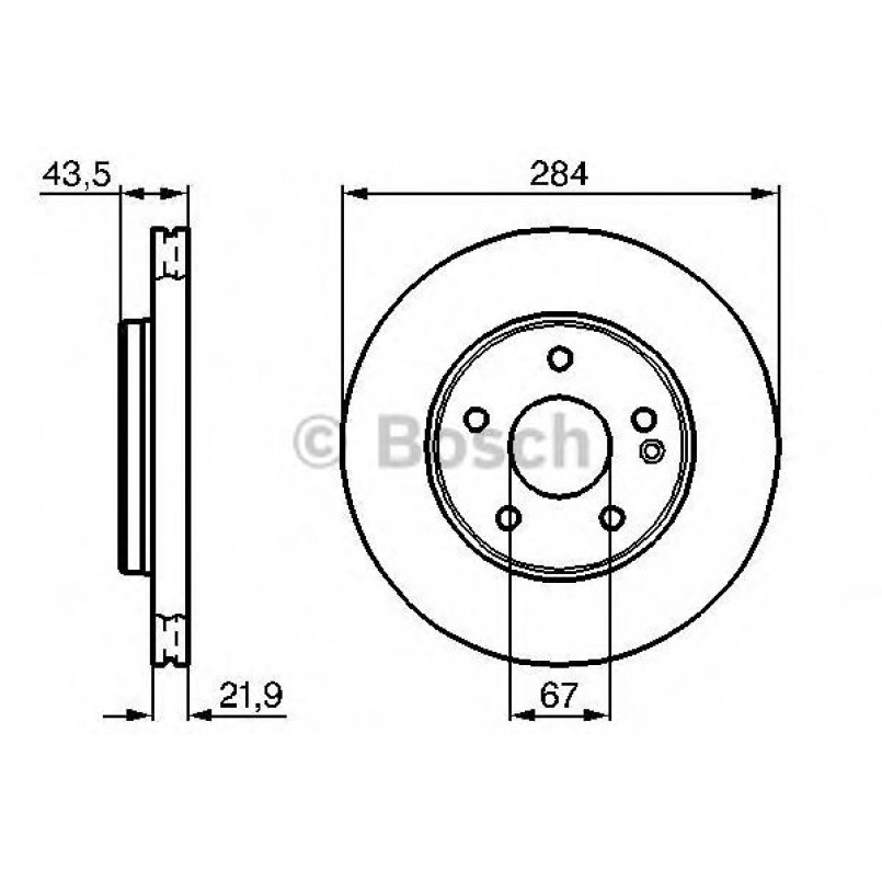 0986478301 BOSCH Гальмівний диск BD246