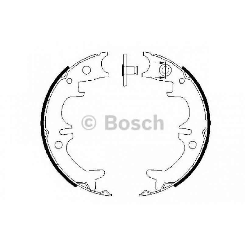 0986487680 BOSCH Гальмівні колодки стоянкового гальма BS899