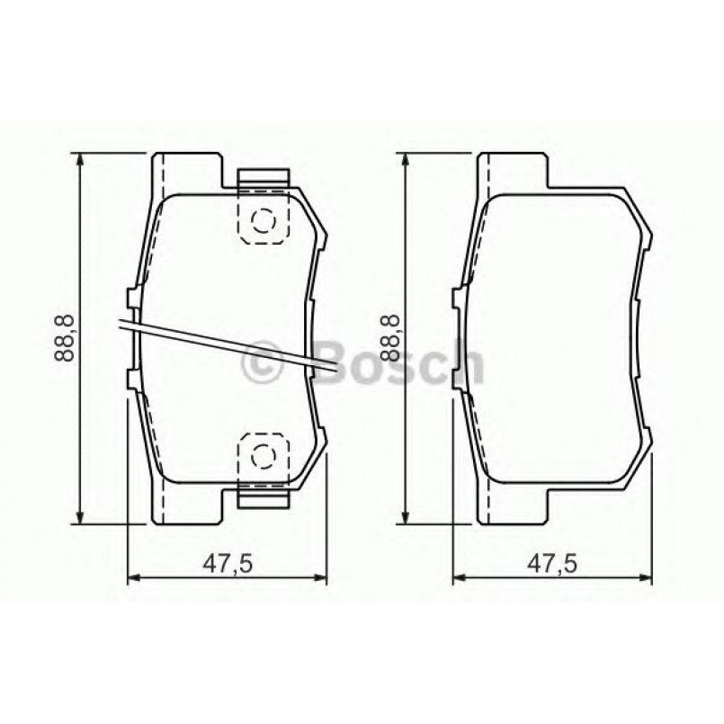 0986494358 BOSCH Гальмівні колодки до дисків BP1266