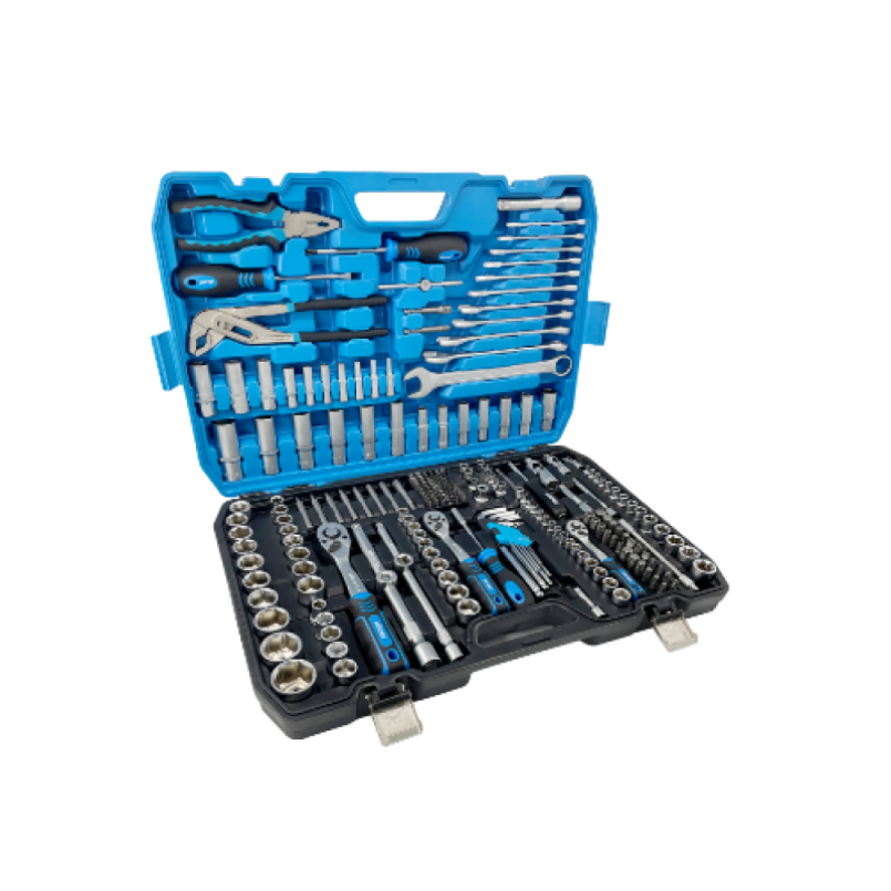 MOLDER Професійний набір інструментів в кейсі  1/2_ & 1/4_ & 3/8_ 72Т, CR-V, 233 од.