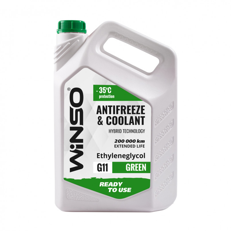 ANTIFREEZE & COOLANT WINSO GREEN G11 Антифриз -35С 4,1kg (4шт/ящ)