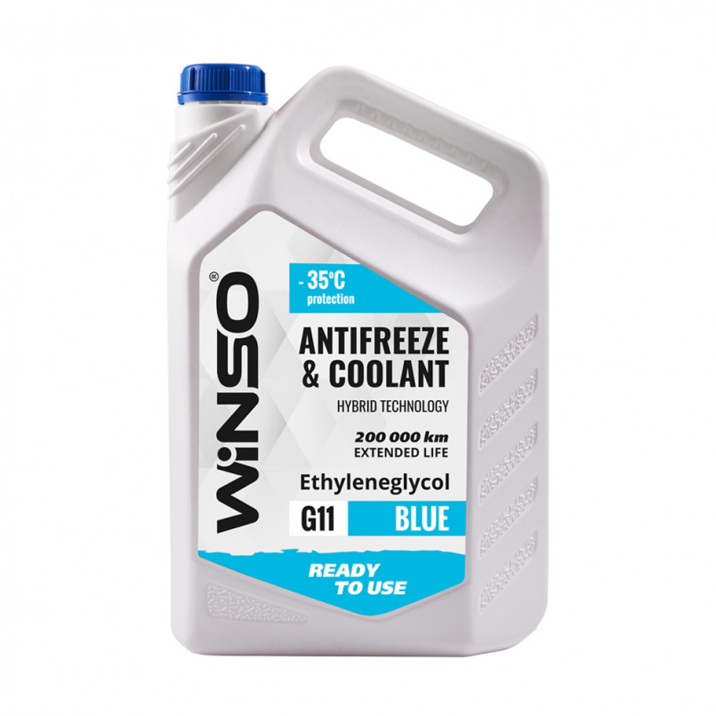 ANTIFREEZE & COOLANT WINSO BLUE G11 Антифриз - 35С 9kg (2шт/ящ)