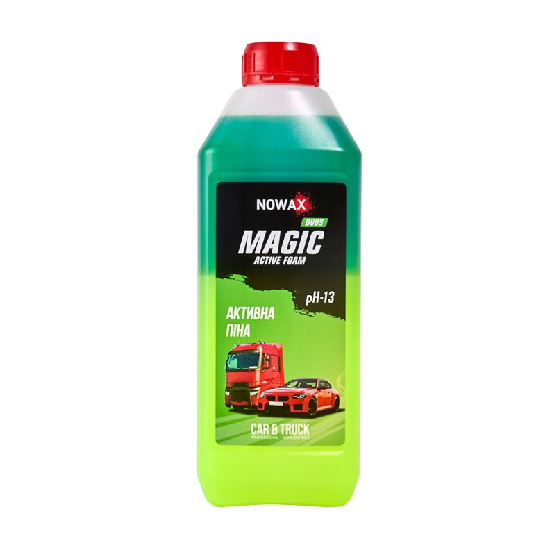 NOWAX  Піна активна суперконцентрат для безконтакт.мийки Nowax Magic Active Foam Duos, 1L (9шт/уп)