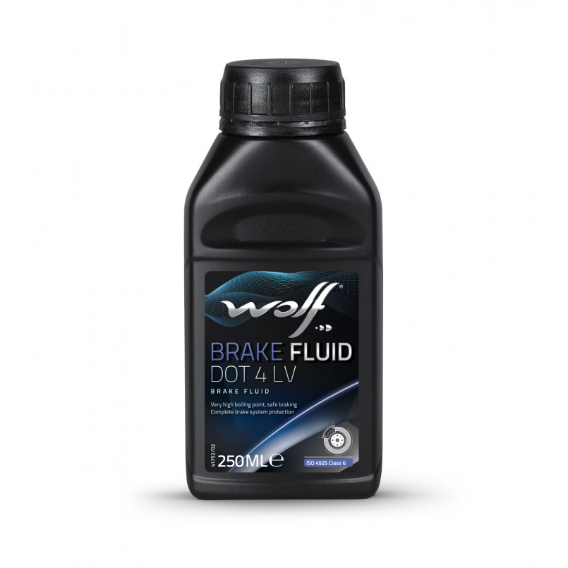 Гальмівна рідина WOLF BRAKE FLUID DOT 4 LV  250мл.