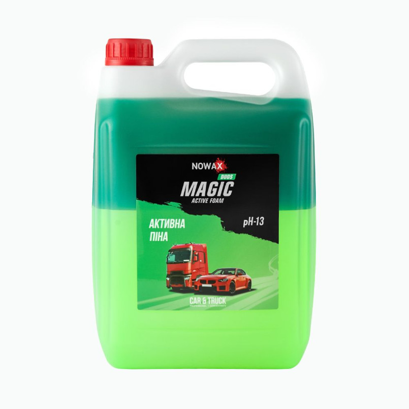 NOWAX   Піна активна суперконцентрат для безконтакт.мийки Nowax Magic Active Foam Duos, 5L (4шт/уп)