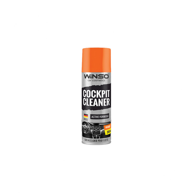 Поліроль для панелі приладів WINSO Cockpit Cleaner 200ml, апельсин (24шт/ящ)