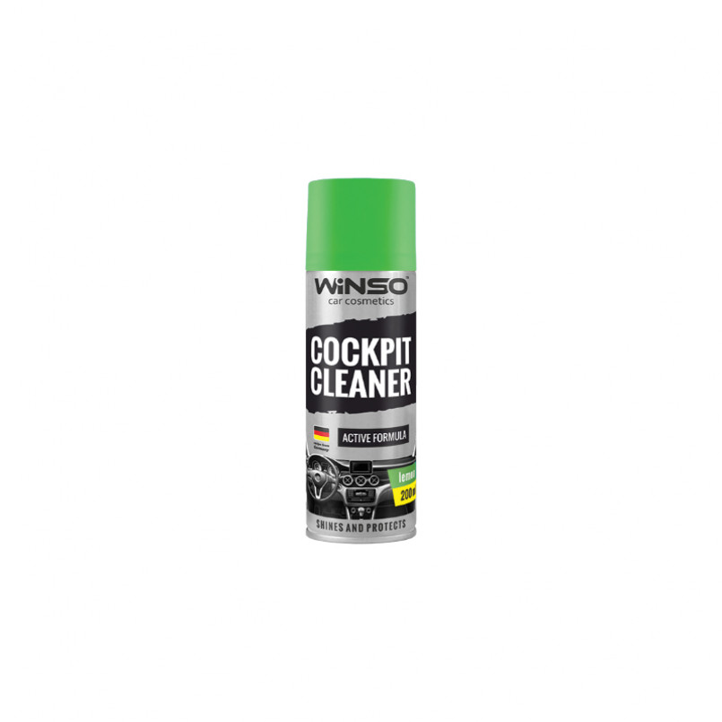 Поліроль для панелі приладів WINSO Cockpit Cleaner 200ml, лимон (24шт/ящ)