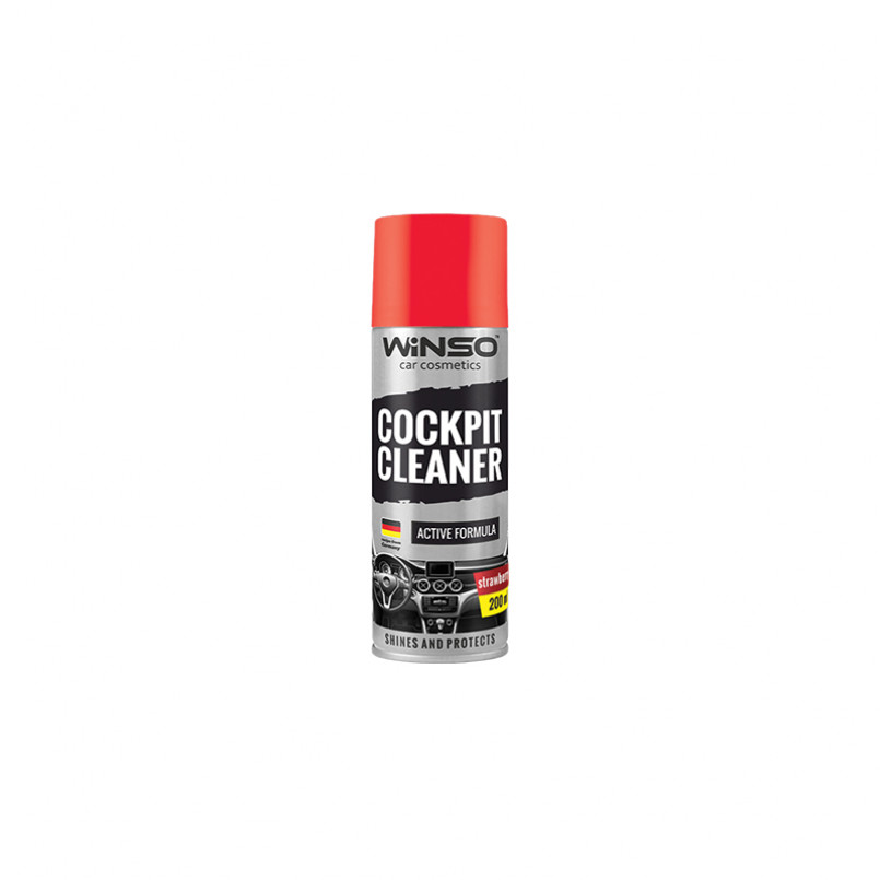 Поліроль для панелі приладів WINSO Cockpit Cleaner 200ml, полуниця (24шт/ящ)