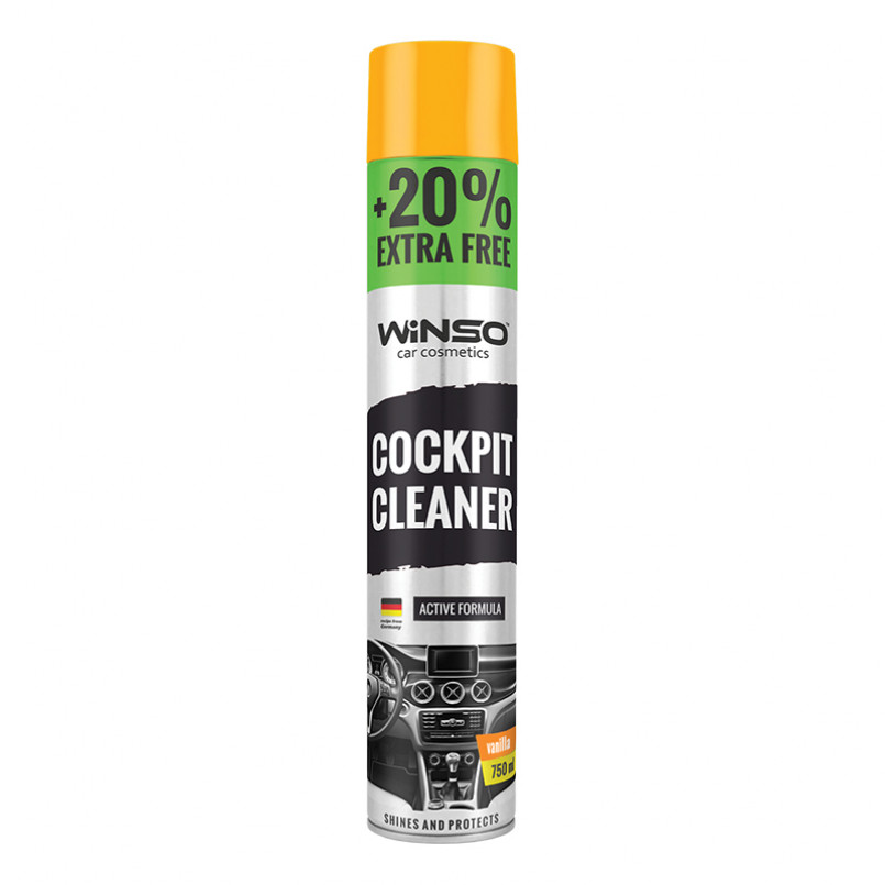 Поліроль для панелі приладів WINSO Cockpit Cleaner 750ml, ваніль (12шт/ящ)