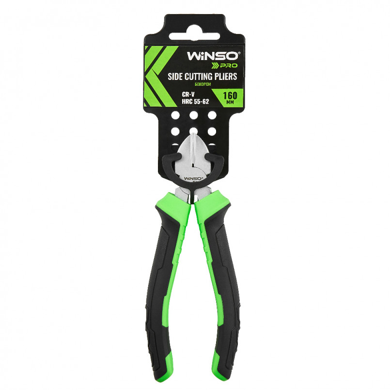 Бокорізи WINSO PRO 160мм, Cr-V, HRC 55-62, сатинове покриття, двокомпонентна ручка