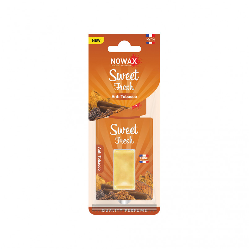 NOWAX Ароматизатор мембранний серія Sweet Fresh - Anti Tobacco (30шт/ящ)