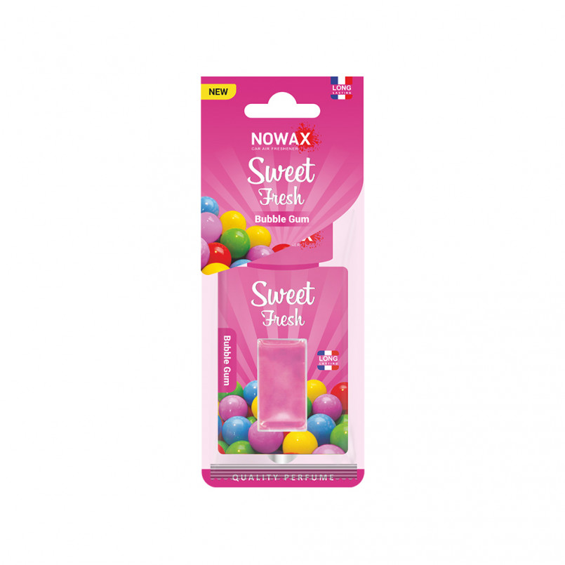 NOWAX Ароматизатор мембранний серія Sweet Fresh - Bubble Gum (30шт/ящ)