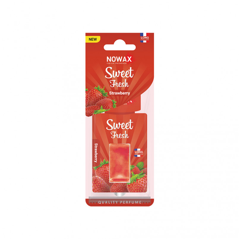 NOWAX Ароматизатор мембранний серія Sweet Fresh - Strawberry (30шт/ящ)