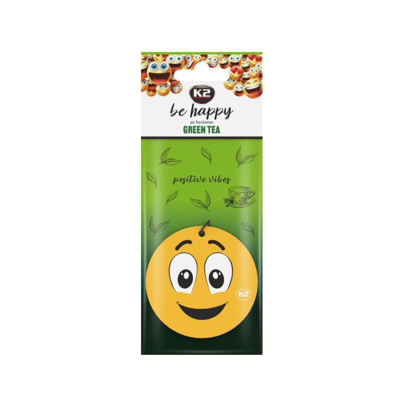 K2 BE HAPPY GREEN TEA освіжувач повітря зелений чай х 24 NEW