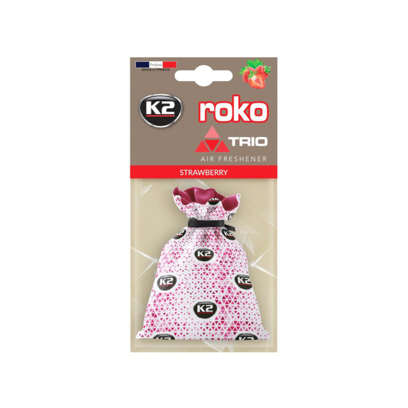 K2 Roco TRIO TRUSKAWKA 25 г освіжувач повітря полуниця (мішечок)